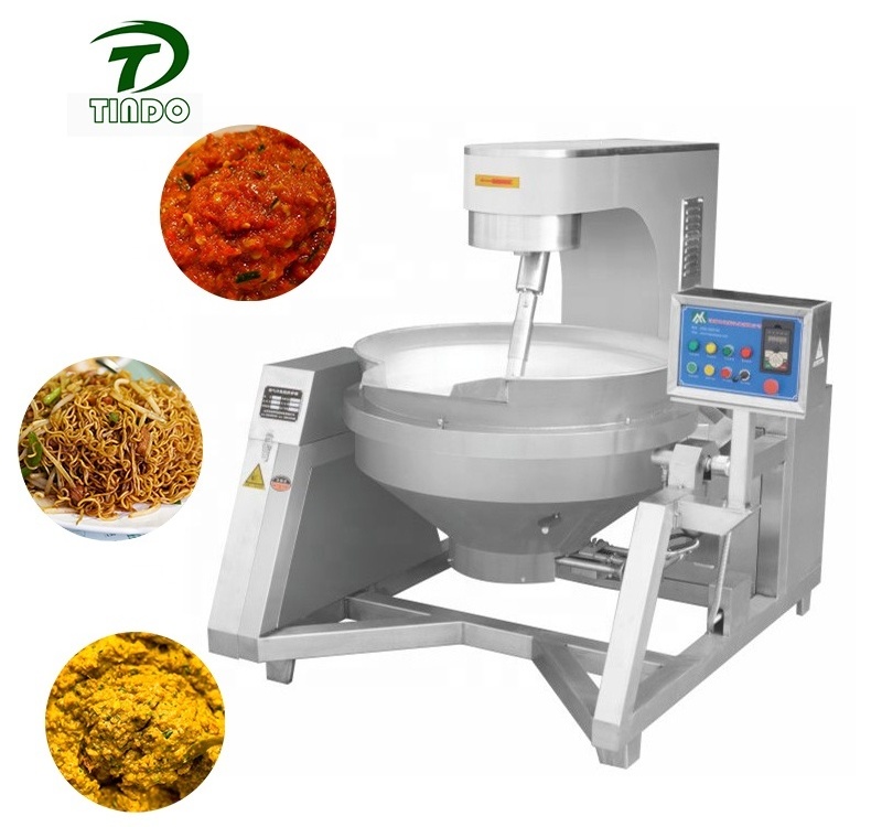 Automatic Industrial Tiltable Bean Paste Biryani Cooking Mixing Cooker Machine