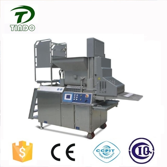 Automatic hamburger patty forming meat process burger making machine