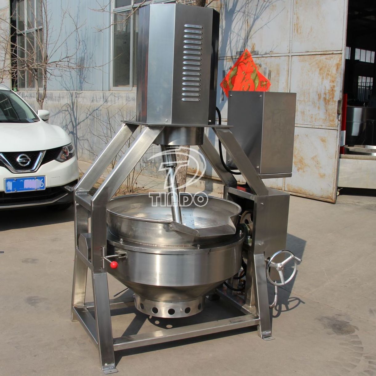 Best Price 100L 300L 500L Automatic Cooking Machine With Mixer Gas Heating Food Cook Mixer Kettle For Curry Paste Chili Sauce