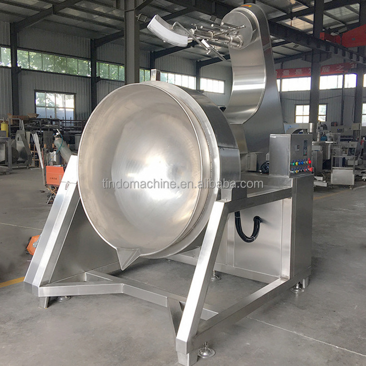 Industrial Vacuum Jacketed Kettle/Steam Cooker/Jacketed Pot With Agitation Corn Sirup Sugar Syrup Mixing Kettle Cooking Kettle