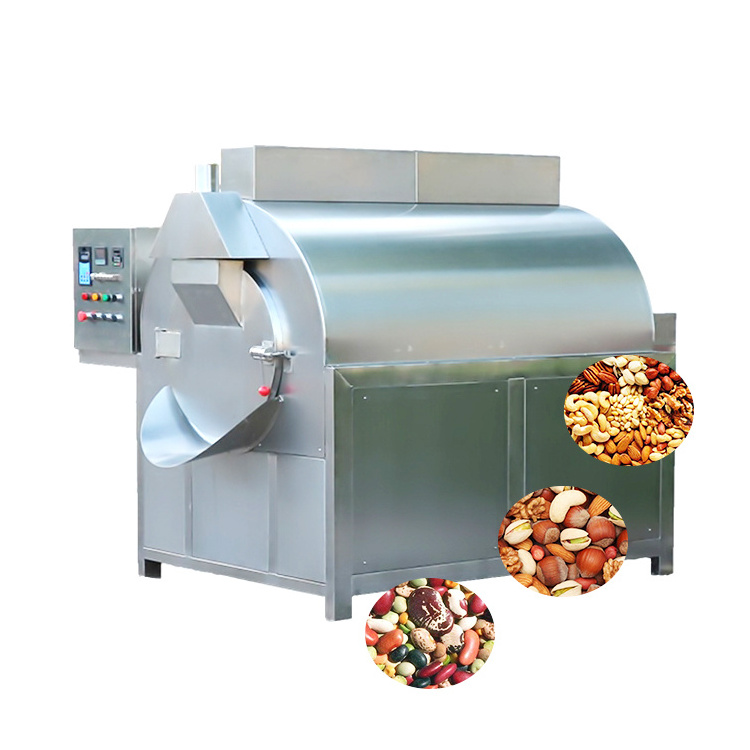 factory nuts roaster electric chestnuts roaster machine Commercial drum rotary peanut roasting machine