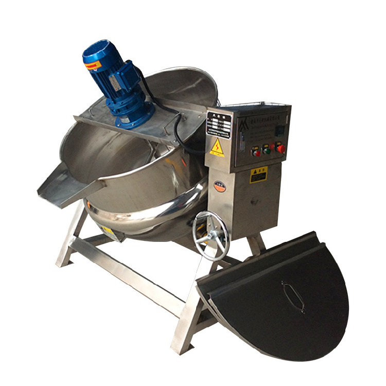 gas cooking pot Electric Gas Steam Tilting Mixer Cooking Equipment cooking candy kettle with mixer