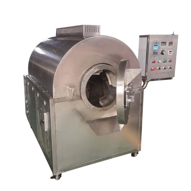 factory nuts roaster electric chestnuts roaster machine Commercial drum rotary peanut roasting machine