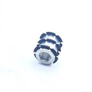 Plastic or Metal Tube Connector M6 M8 Threaded Inserts for Round Pipe End Nuts