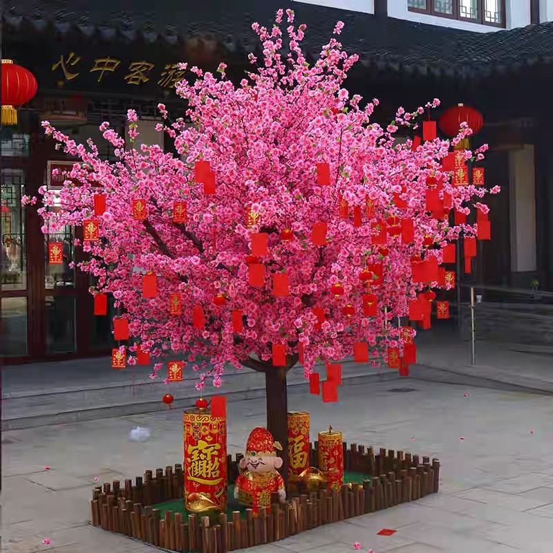 180cm Giant Japanese pink cherry blossom Sakura tree with real like fabric flower