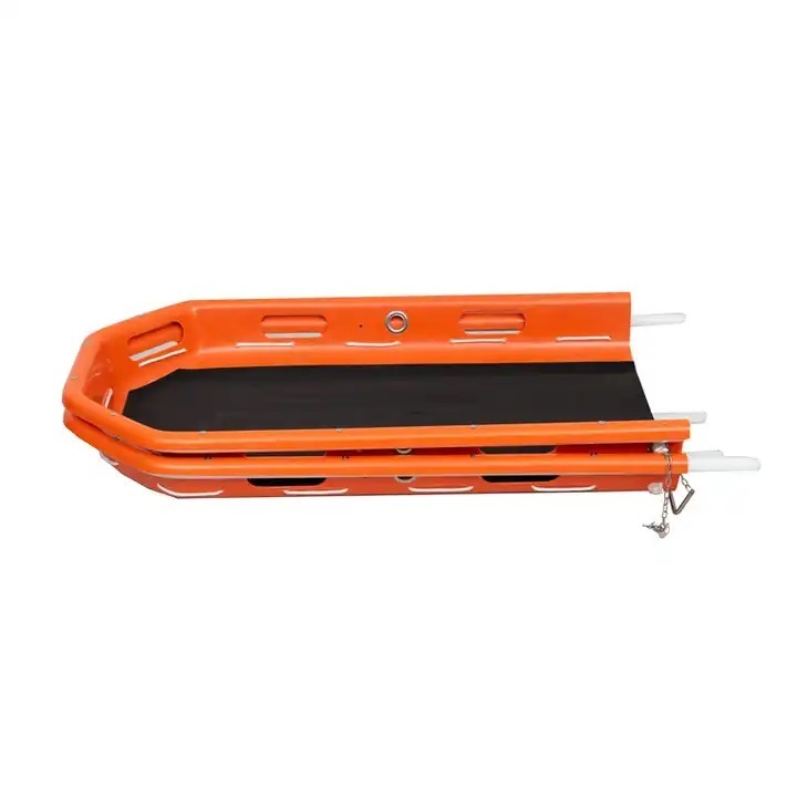 Plastic PE Emergency Basket Stretcher With Belts For Helicopter Rescue