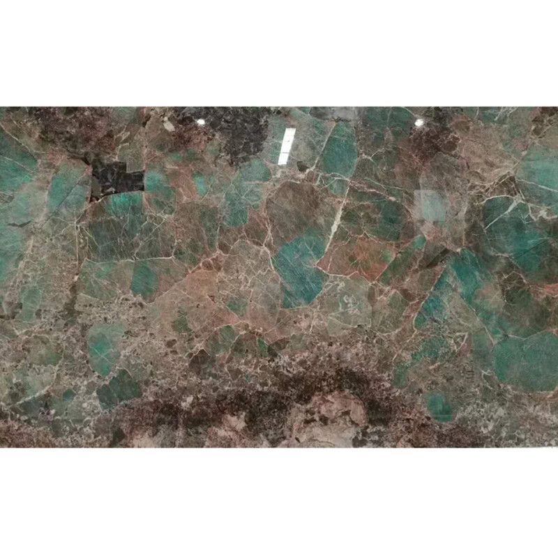 Popular Polished Amazonite Granite Slab for Interior design