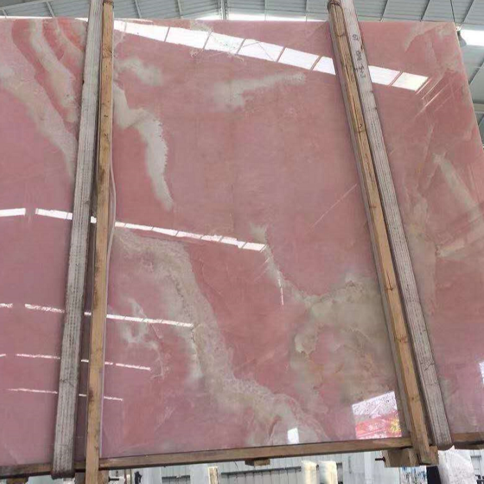 Pink Onyx Marble Slab With Factory Price