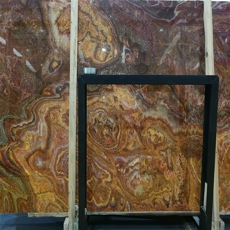 factory direct natural stone good quality yellow honey onyx marble floor tiles brown marble slab tiger onyx