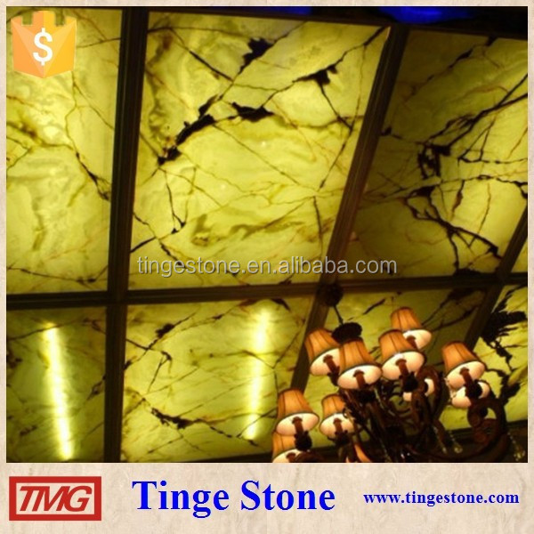 Wonderful backlit onyx panel for interior use