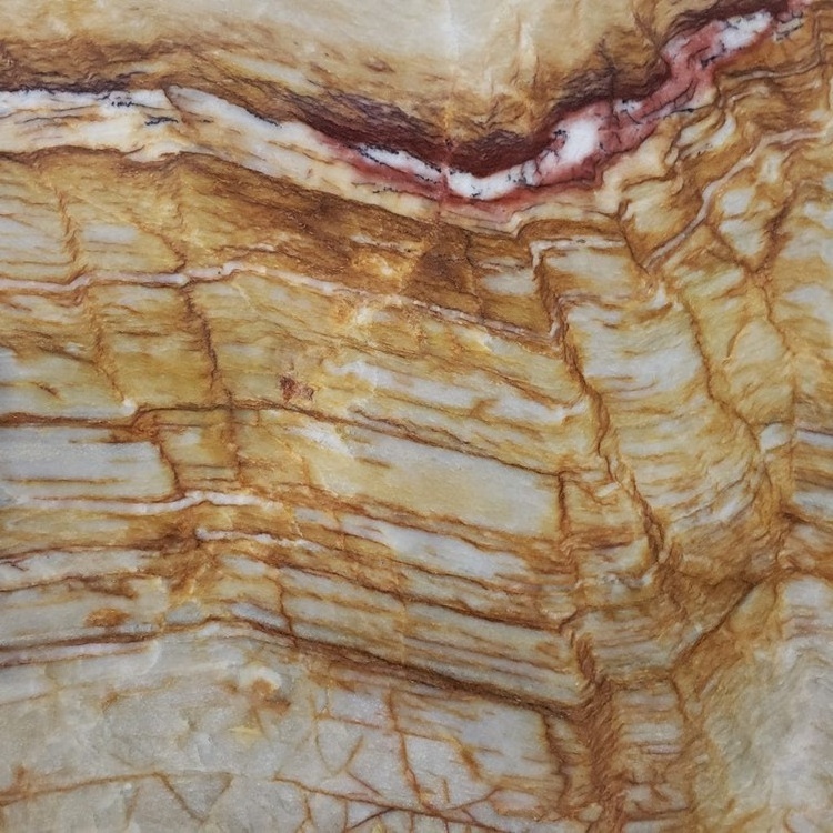 Elegant Luxury Natural Quartzite Slabs For Wall Cladding , countertop