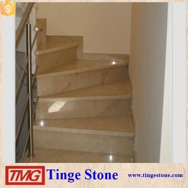 Beige marble Stair, Crema Marfil Marble Step