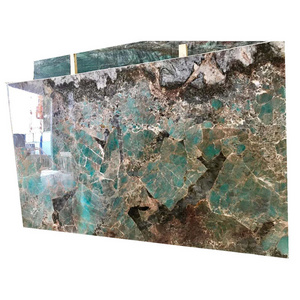 Popular Polished Amazonite Granite Slab for Interior design