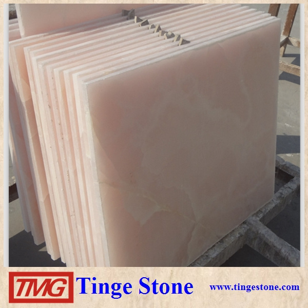 Pink onyx slab,marble onyx stone for building decoration