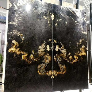 polished brazil black titanium granite slab price