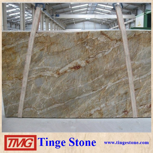 Elegant Luxury Natural Quartzite Slabs For Wall Cladding , countertop