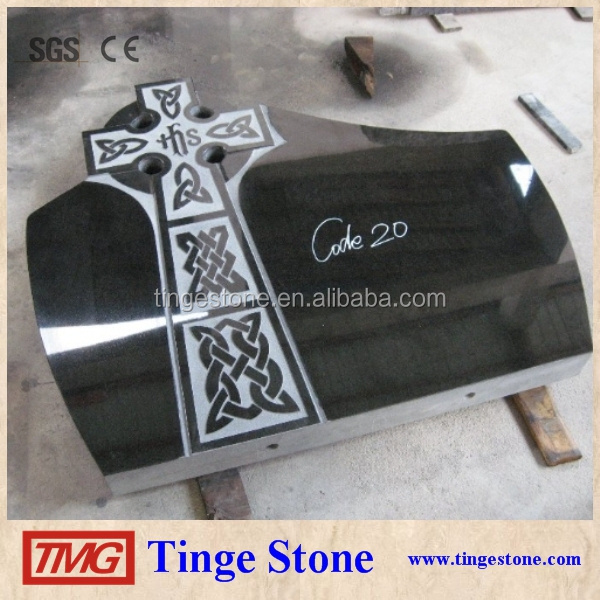 Hot China Cheap Black Granite Black Marble Headstone