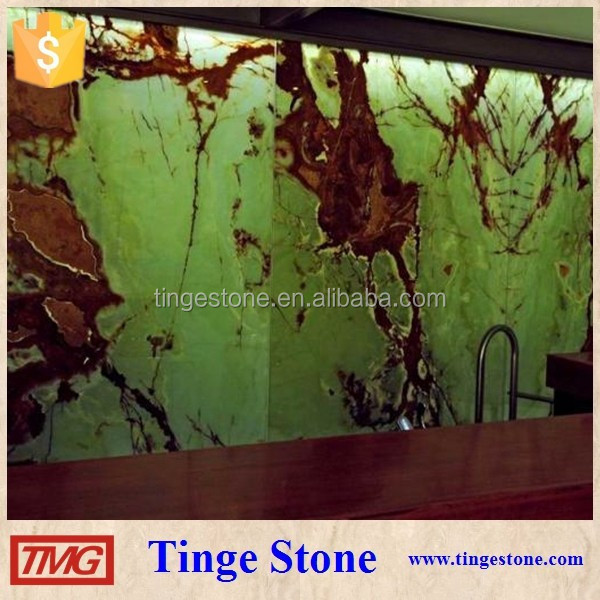 Wonderful backlit onyx panel for interior use