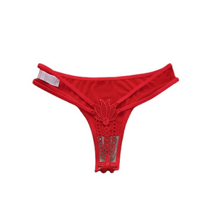 Ladymate ODM/OEM petites culottes transparentes a dentelles underwear panty T-back thongs low waist women lace cadena panty