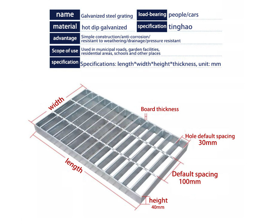 Factory Wholesale Galvanized Steel Grating Various Specification Catwalk Steel Grating for Floor Walkway Platform