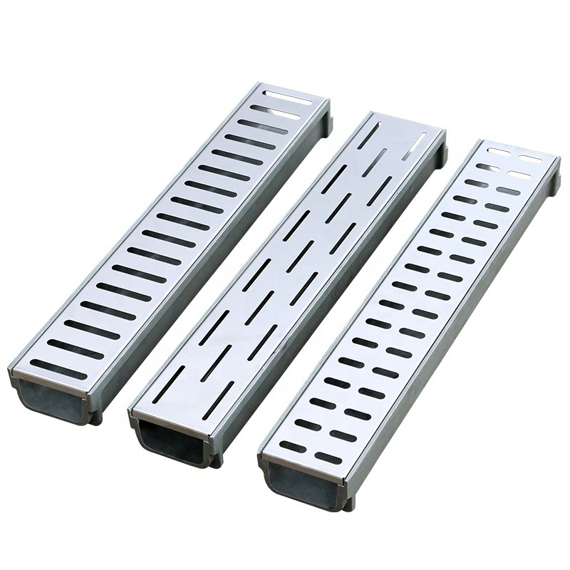 High Quality Stainless Steel Linear Drainage Gutter Cover For Sewage Channel