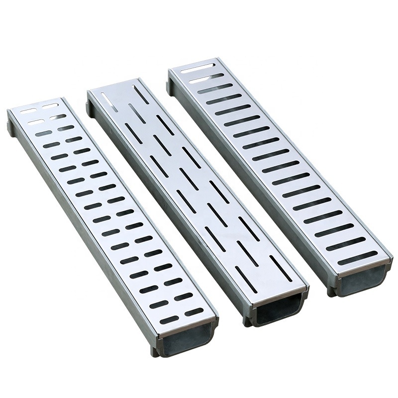 High Quality Stainless Steel Linear Drainage Gutter Cover For Sewage Channel