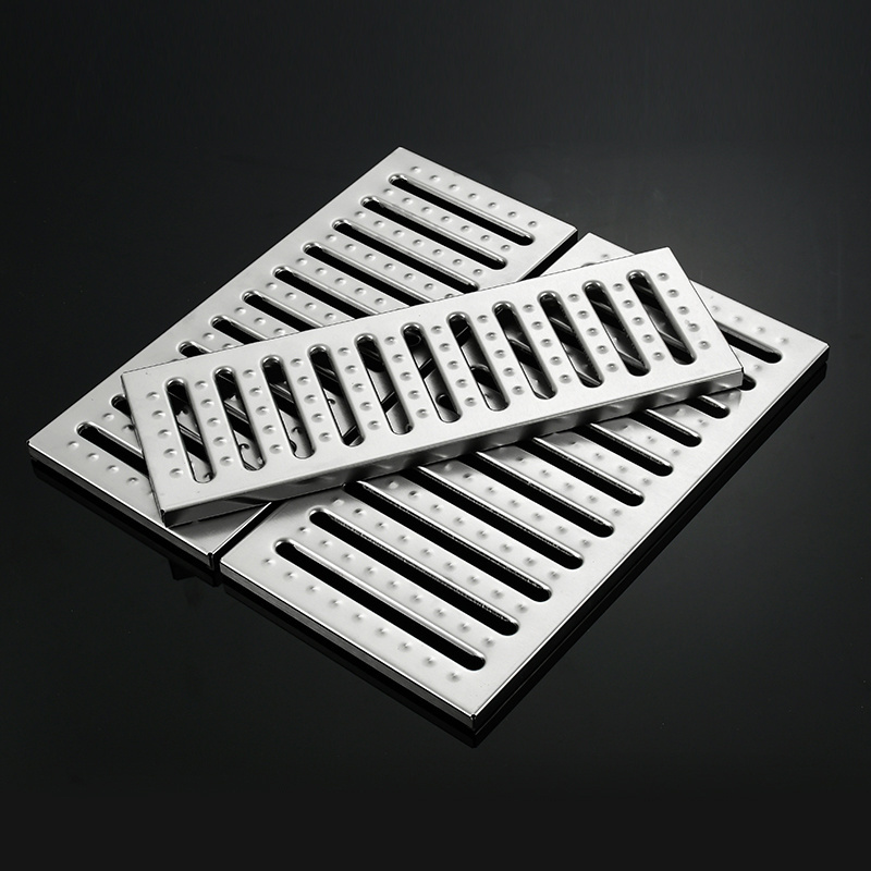 Heavy Duty Road Trench Drain Grating Cover Stainless Steel Gutter Guard