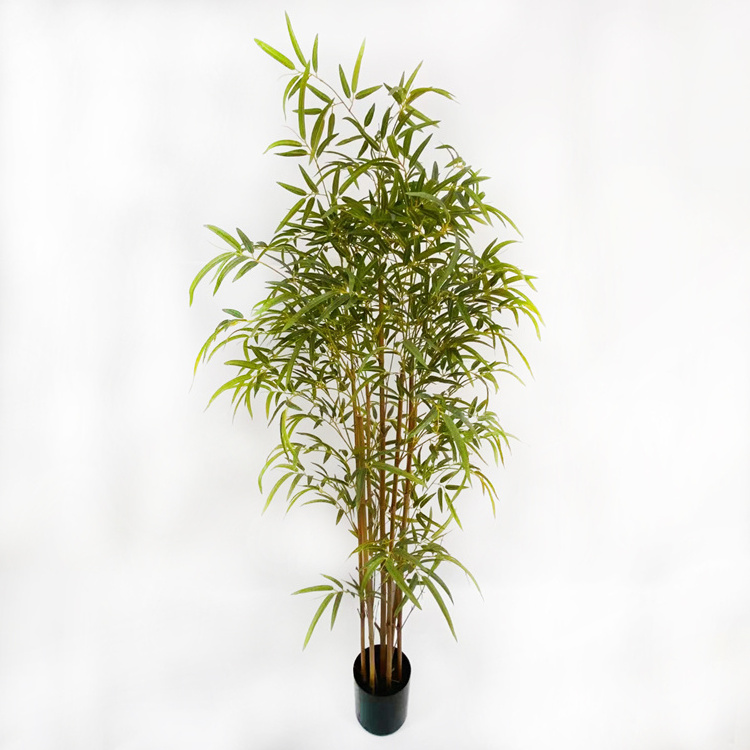 Wholesale Tall Backyard Indoor Outdoor Decoration Artifical Green Bamboo Plants Fake Bamboo Trees