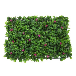 A New design Spring blossoms artificial green wall with flower for plant wall decoration