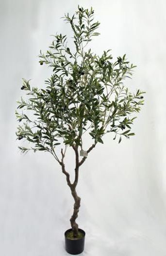 Indoor decor faux plant silk leaf artificial olive tree bonsai plants plastic tree  for home use