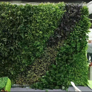 50*50cm artificial grass wall outdoor artificial leaf plant background hedge green grass wall