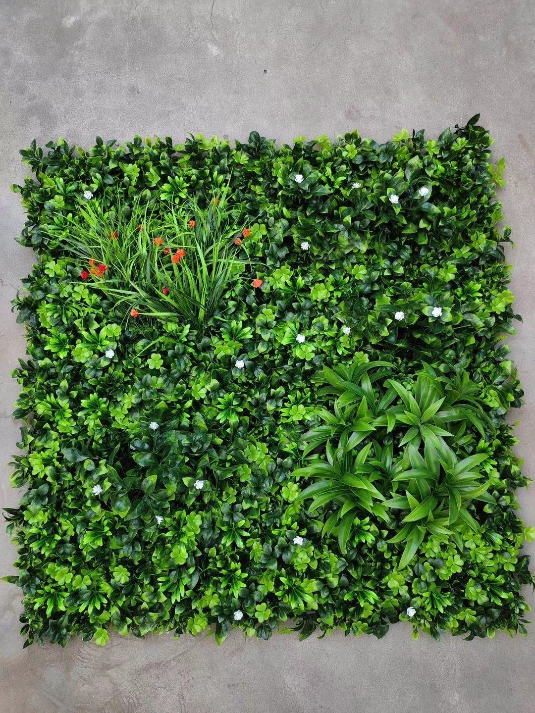 50*50cm artificial grass wall outdoor artificial leaf plant background hedge green grass wall