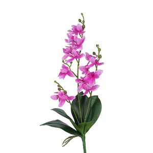 Dendrobium real touch artificial plantsThailand flowers orchid withleaves for  hotel decoration