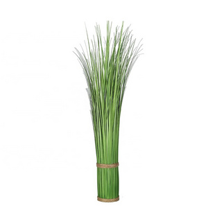 New arrival natural green tall long grass onion grass for garden artificial plant in bundle