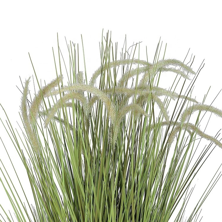 XQ-5082 Top quality home decoration 18 heads plastic long grass artificial reed plants in pot