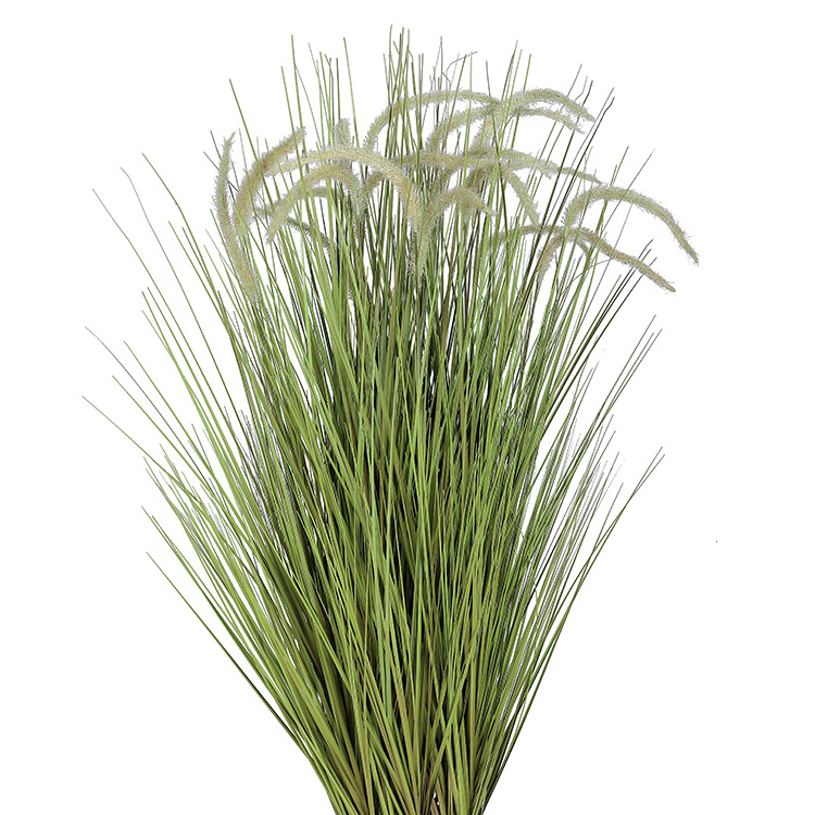 XQ-5082 Top quality home decoration 18 heads plastic long grass artificial reed plants in pot