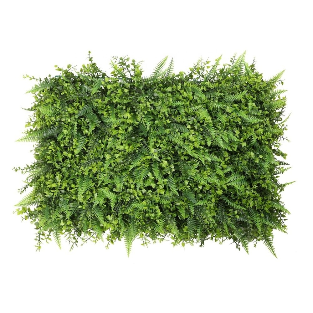 Indoor and outdoor decoration artificial grass wall mat boxwood hedge artificial wall fern grass panels