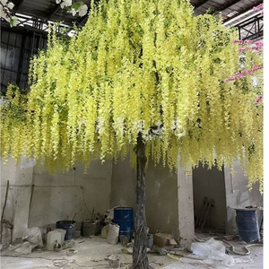 China cheap wholesale outdoor large artificial wisteria tree silk blossom tree