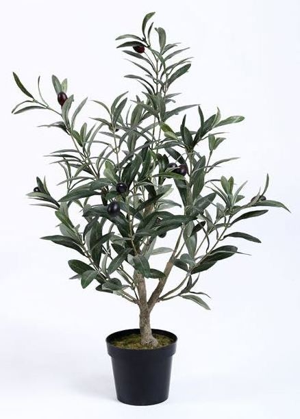 Indoor decor faux plant silk leaf artificial olive tree bonsai plants plastic tree  for home use