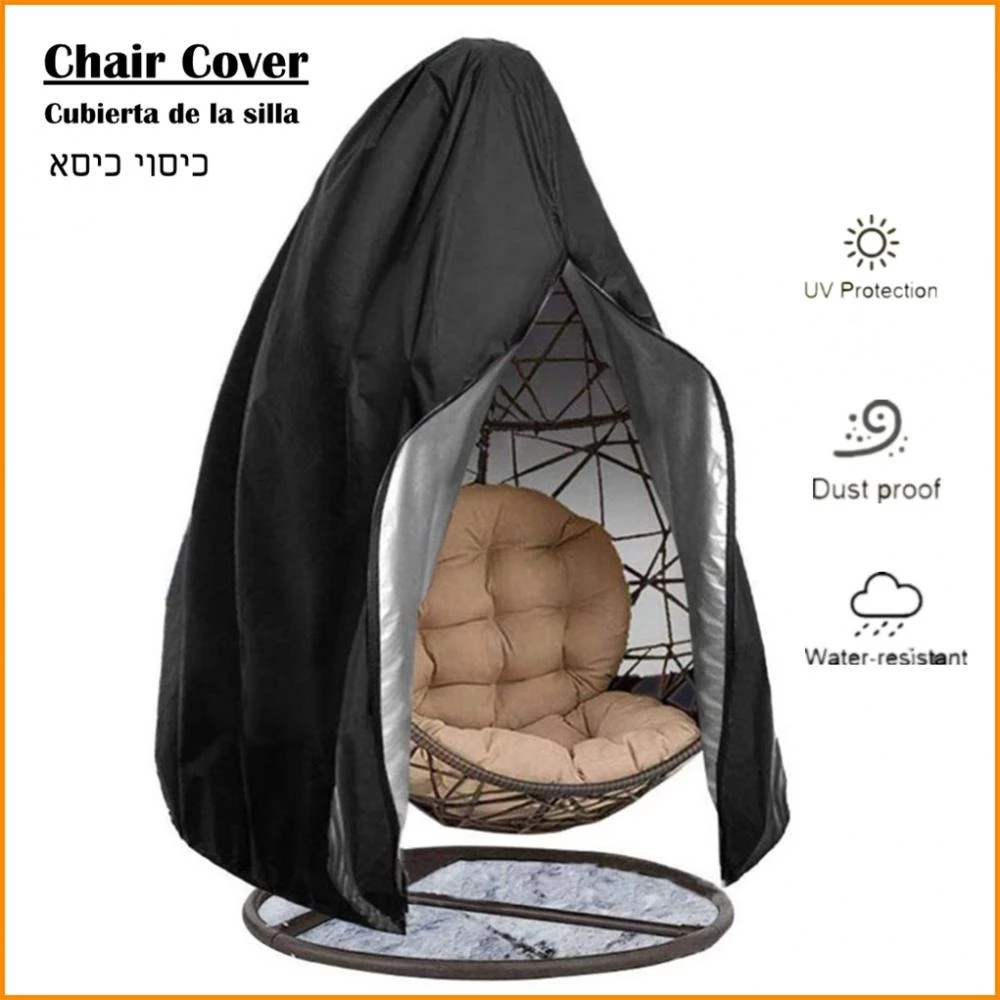 Patio Chair Cover Waterproof Dustproof Swing Chair Covers Egg Shaped Hanging Chair Dust Cover