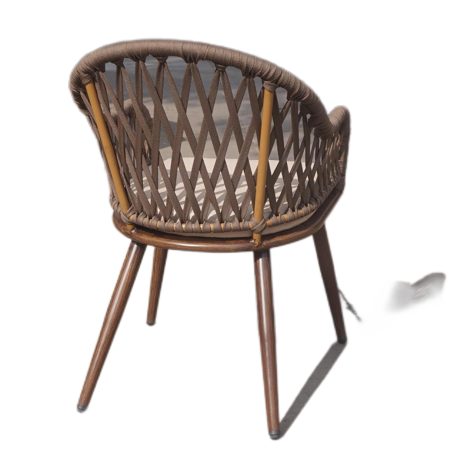 luxury woven outdoor rope furniture with rope chairs outdoor patio furniture and teak wood table