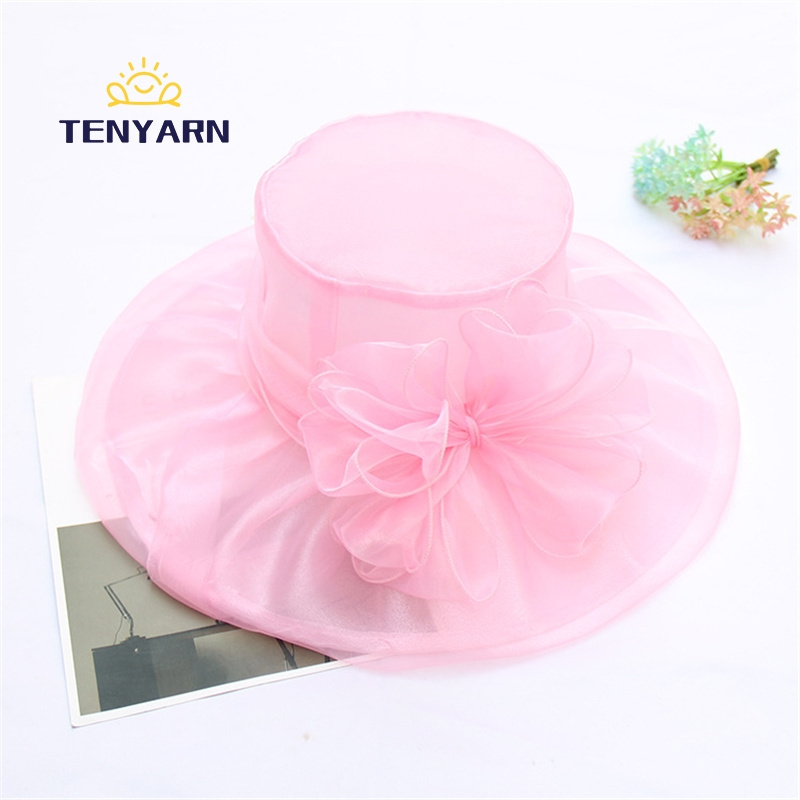 Tenyarn Women Kentucky Derby Dress Church Wedding Party Satin Ladies Church Hat Wholesale