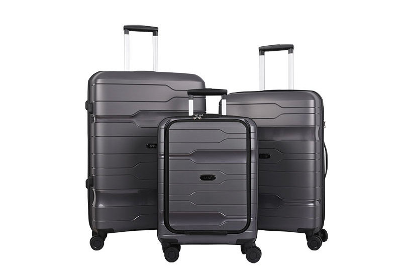 2021 Aluminum Frame Luggage Style Suitcase Modified PP Trolley Bag Wholesale 20/24 Leaves King Travel Bag