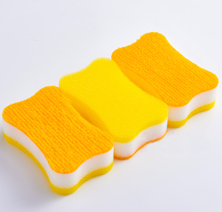 Hot selling dish washing scrubber OEM Non-woven scouring pad cleaning sponge for kitchen