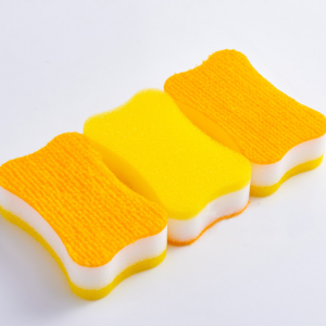 Hot selling dish washing scrubber OEM Non-woven scouring pad cleaning sponge for kitchen