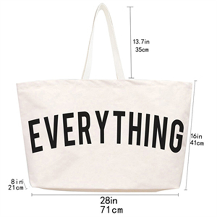 Customized Logo Eco Advertising Tote Bag Sublimation Blank Foldable Tote Canvas Bag With Handle