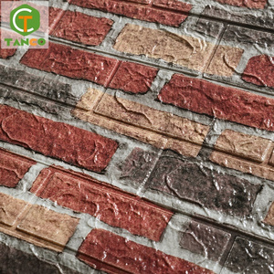 Home decor papel tapiz PE material peel stick kitchen backsplash tiles foam brick wall panels 3d wallpaper self adhesive sticker