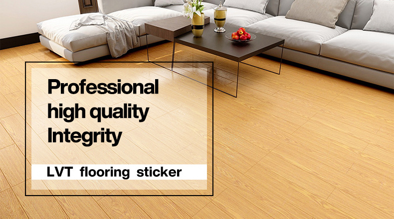 luxury self adhesive floor sticker wood vinyl laminate peel and stick waterproof lvt plastic pvc flooring planks tiles