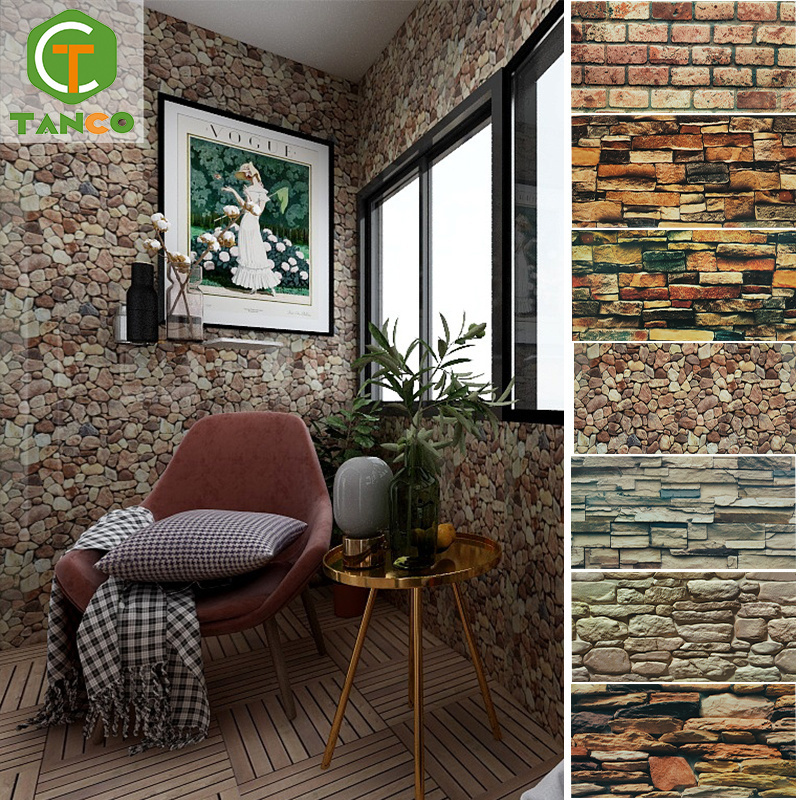 3d peel and stick wallpaper wall paper self adhesive vinyl pvc foam wall tiles 3d adhesive wall tile stickers