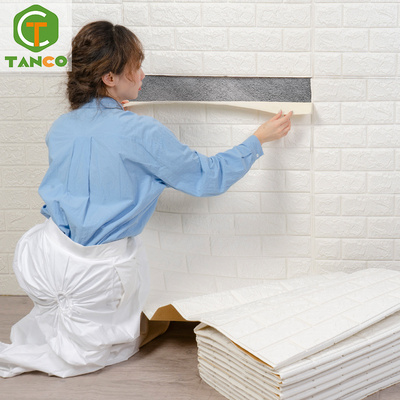 pe foam pegatinas de pared papel tapiz adesivo papel de parede 3d brick foam wallpaper sticker for home decoration